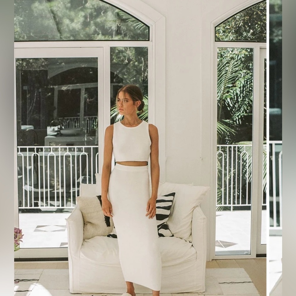 Sabo Heather Skirt and Matching Heather Top - L